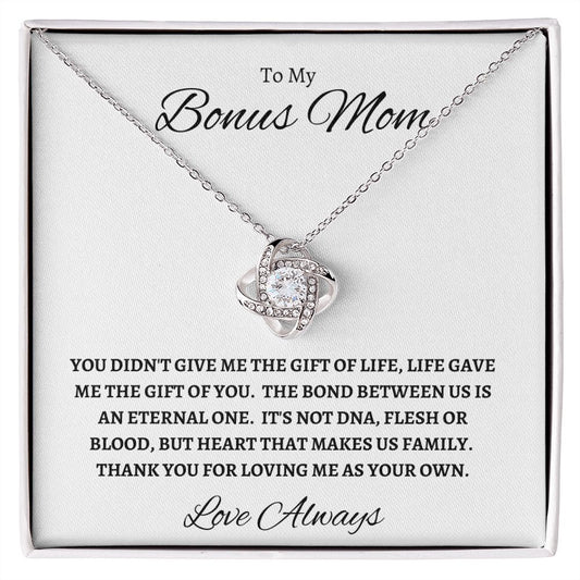 To My Bonus Mom | Loving Love Knot Necklace