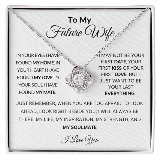 To My Future Wife | In Your Eyes Love Knot Necklace