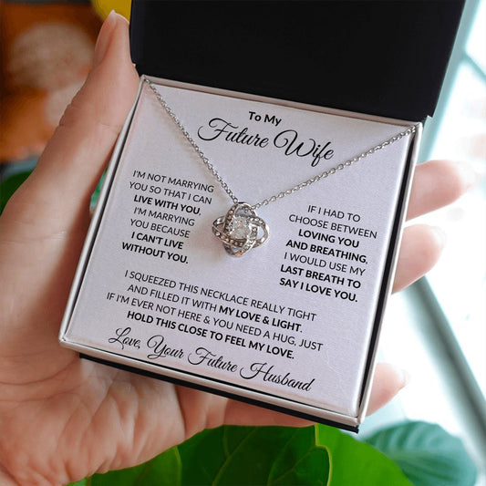 To My Future Wife | Last Breath Love Knot Necklace