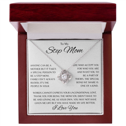 To My Step Mom | Special Bond Love Knot Necklace