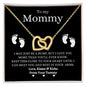 [GOING FAST] To My Mommy | Your Heart Interlocking Hearts Necklace