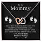 [GOING FAST] To My Mommy | Your Heart Interlocking Hearts Necklace