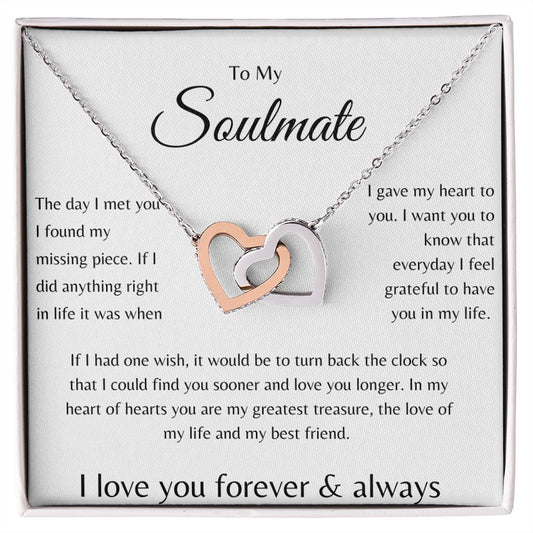 To My Soulmate | Love Of My Life | Interlocking Hearts