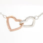 [ ALMOST GONE] To My Mommy | Your Heart | Interlocking Hearts Necklace
