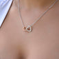 [GOING FAST] To My Mommy | Your Heart Interlocking Hearts Necklace