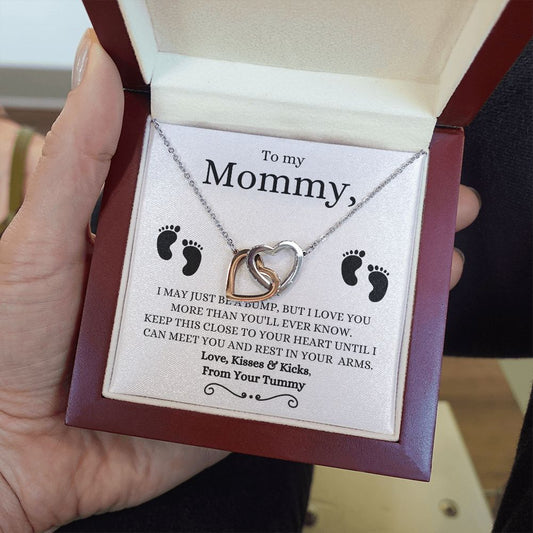 To My Mommy | Love Interlocking Hearts Necklace