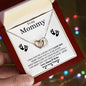 [ ALMOST GONE] To My Mommy | Your Heart | Interlocking Hearts Necklace