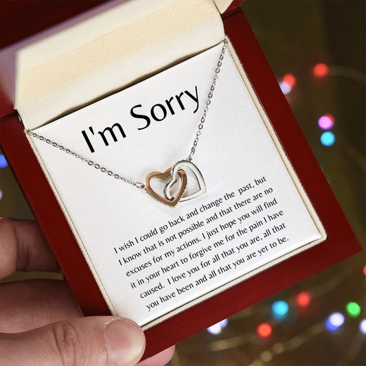 I'm Sorry | I Wish Interlocking Hearts Necklace
