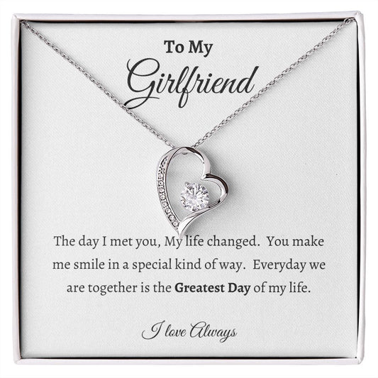 To My Girlfriend | Life Changed Forever Love Necklace