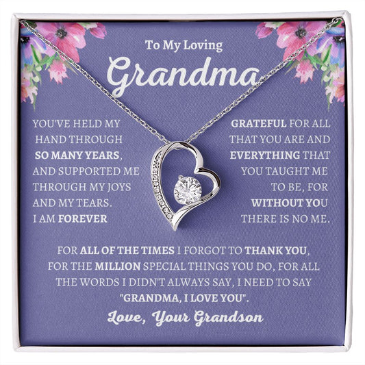 To My Grandma | Grateful Forever Love Necklace
