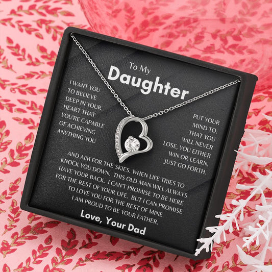 To My Daughter | Proud Forever Love Necklace