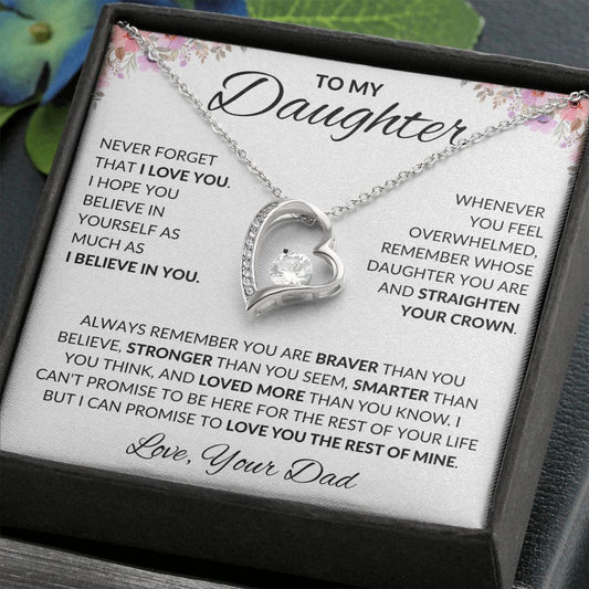 To My Daughter | Braver Forever Love Necklace