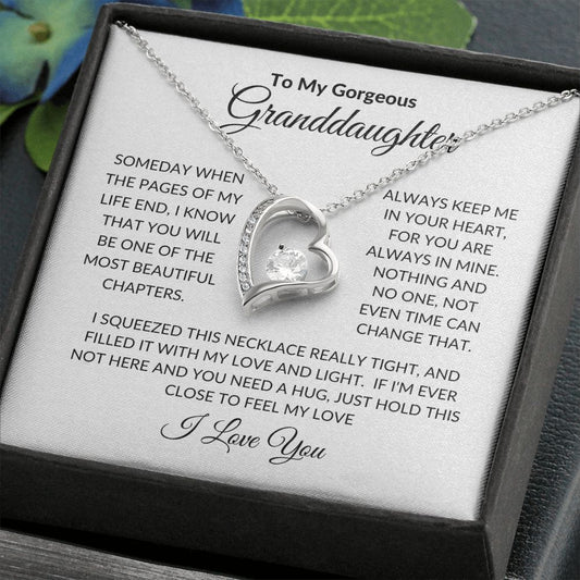 To My Gorgeous Granddaughter | Love and Light Forever Love Necklace
