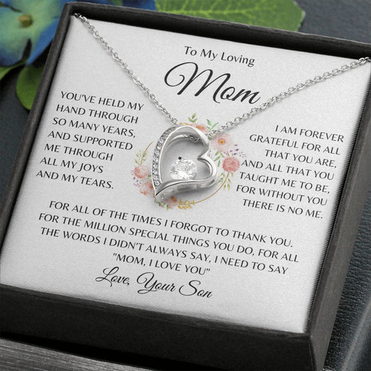 To My Loving Mom | Special Love Knot Necklace