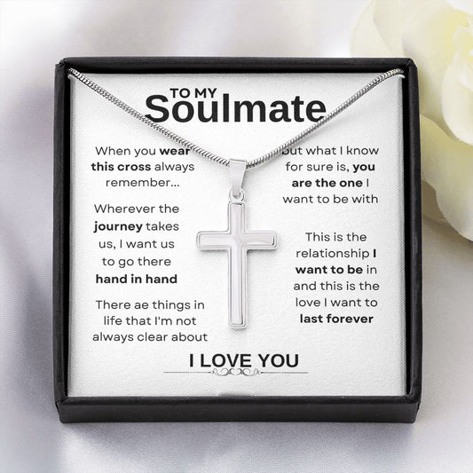 To My Soulmate | Last Forever Cross Necklace