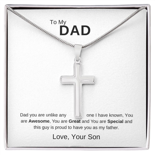 To My Dad | Awesome Cross Necklace